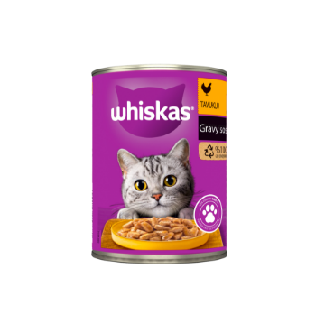WHİSKAS TAVUKLU VE GRAVY SOSLU  400G*24 resmi