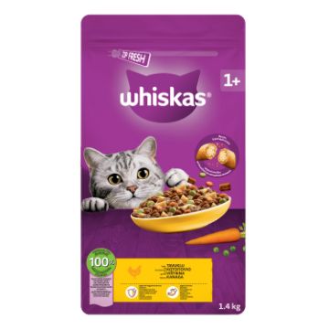 WHİSKAS TAVUKLU KURU MAMA       1.4KG*6 resmi
