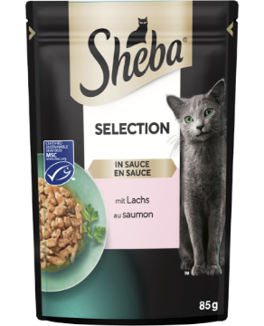 SHEBA YETİŞKİN SOMONLU YAŞ MAMA  85GR*28 resmi