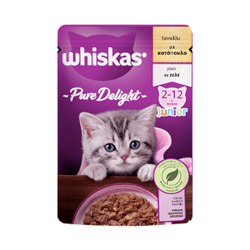 WHİSKAS PURE DELİGHT YAVRU TAVUK 85G*28 resmi
